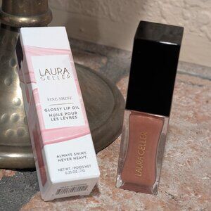 Laura Geller Fine Shine Glossy Lip Oil – Mauve Along NWT
